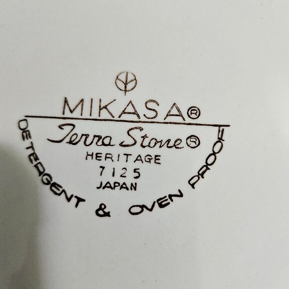 Mikasa Terra Stone Heritage 7125 Rooster Salad Plates 7.5" Japan Set of 3 - Picture 3 of 5